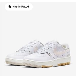 Nike Women's White and Beige Sneakers